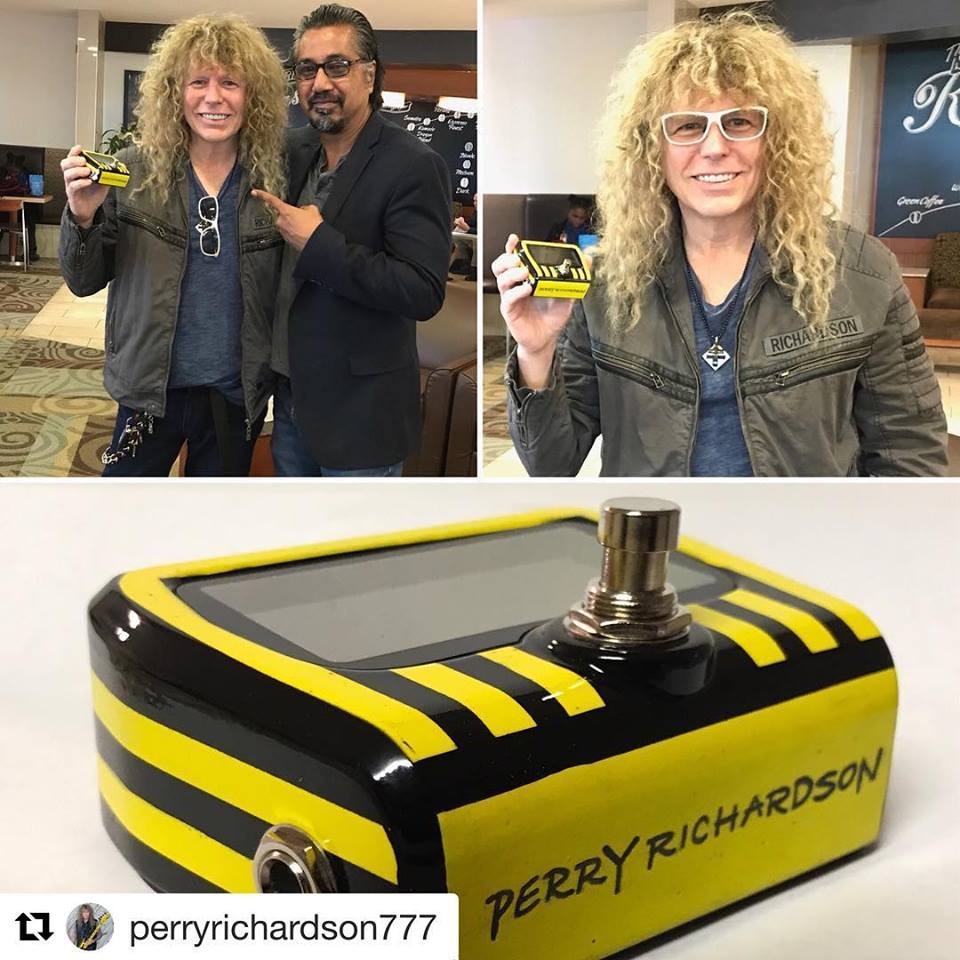 PERRY RICHARDSON YELLOW AND BLACK ATTACK TUNER STRYPER